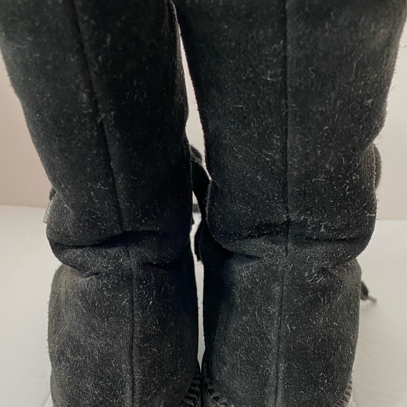 Browns women’s Suede Boots lace up Black - Picture 9 of 13